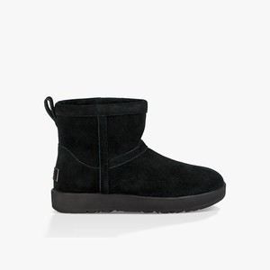 Ugg Classic Mini Waterproof Women Classic Boots Black (8207HGAIC)